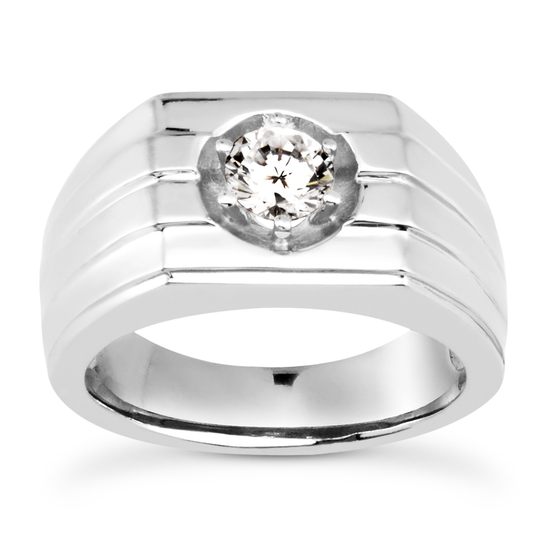 Men's solitaire on sale ring settings